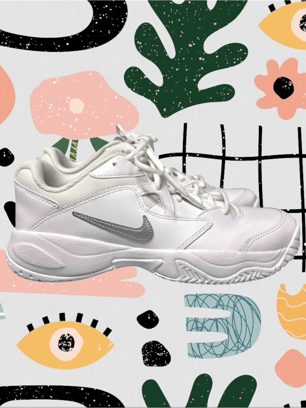 Nike | Women’s Court Lite 2 White Leather Active Sneakers
